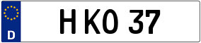 Truck License Plate